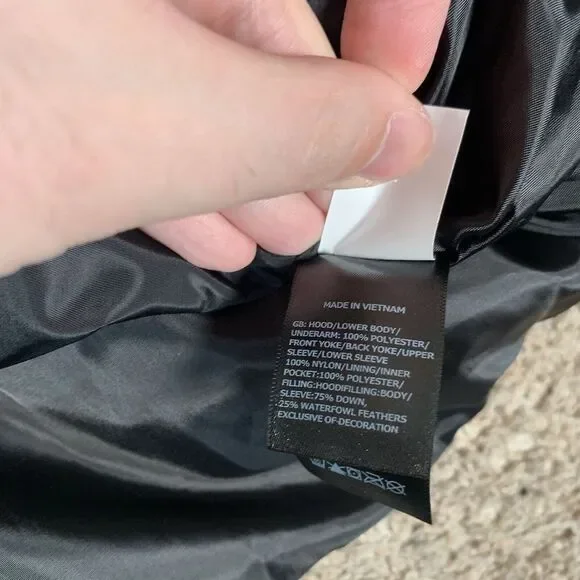 Men's North Face Jacket  1996 Retro Nuptse 700 Down Puffer Black [Medium] - Picture 7 of 9